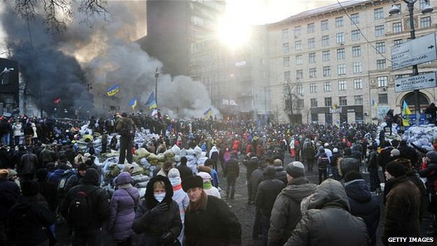 protestas en Ucrania