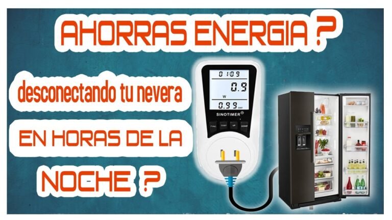 desenchufas la nevera por las noches para ahorrar energia