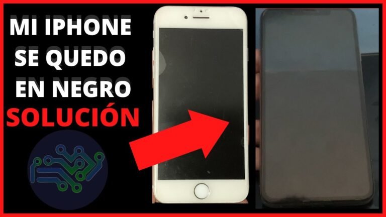 que hacer si tu iPhone se queda en negro