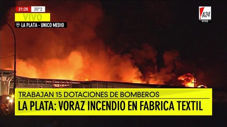 incendio en la Plata