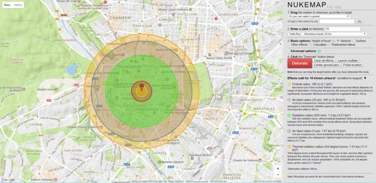 cae una bomba nuclear en tu ciudad
