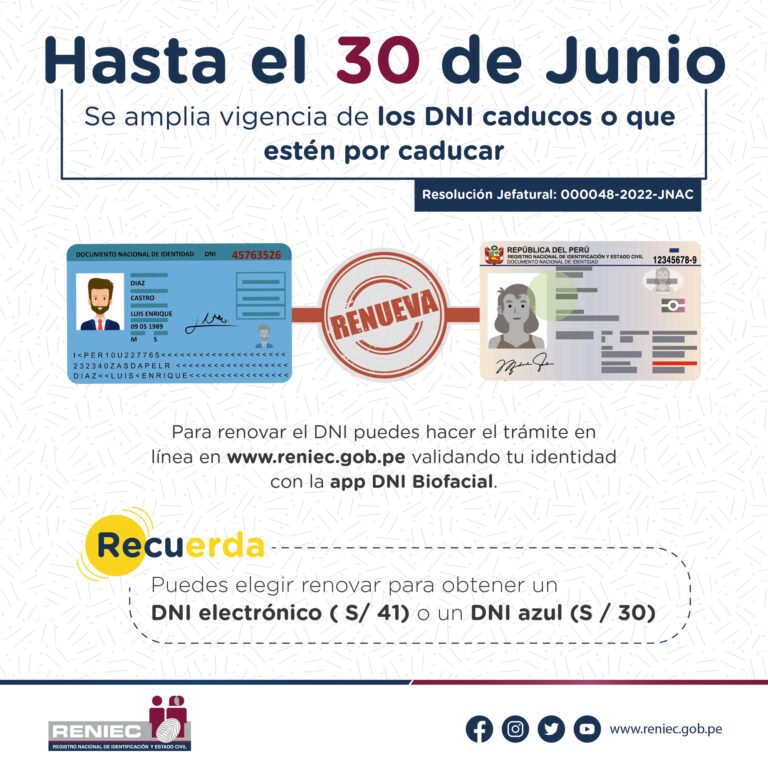 no renuevo el DNI